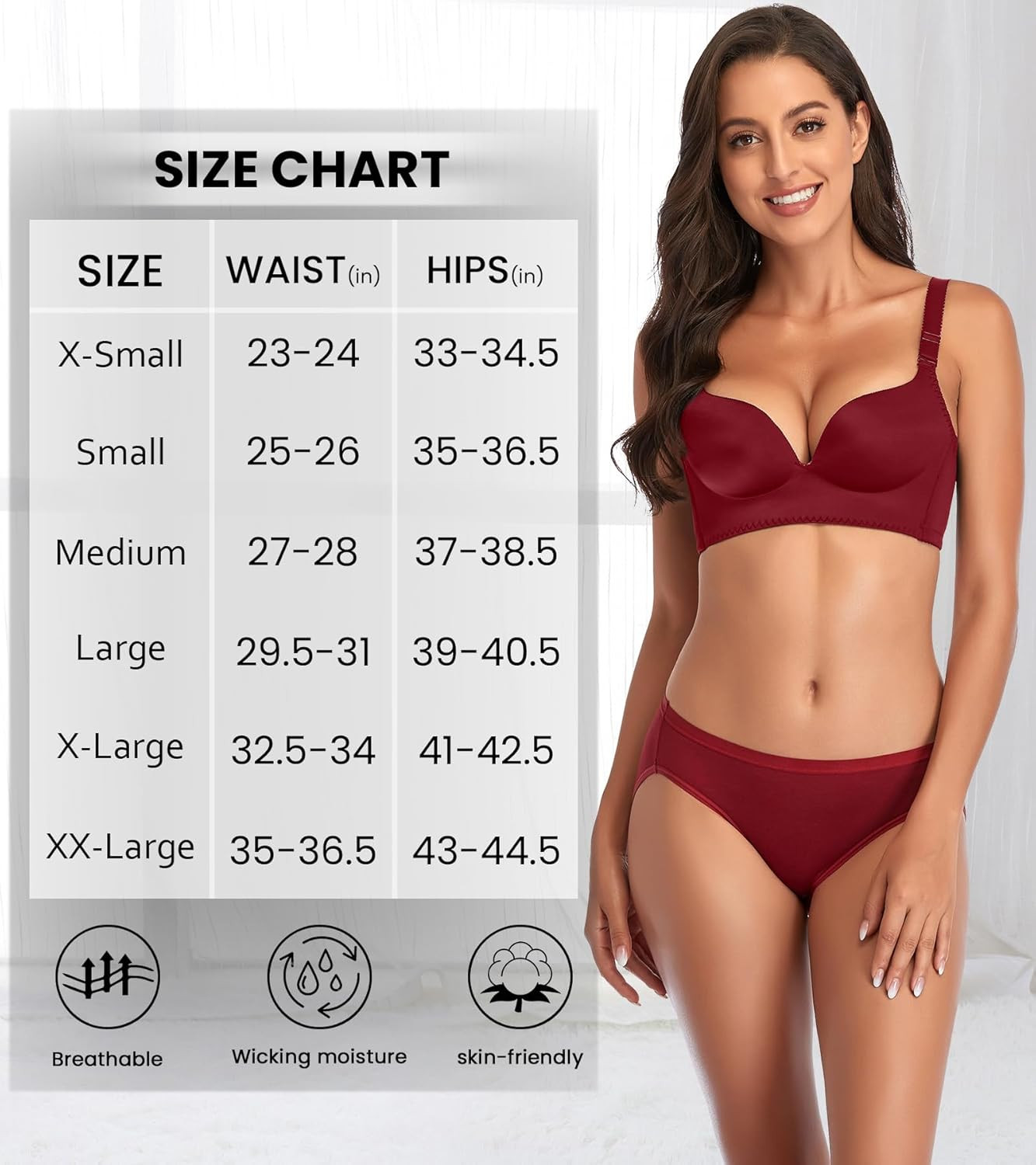 Women’S Cotton Bikini Panties,High-Cut Full Coverage Stretch Cool Underwear for