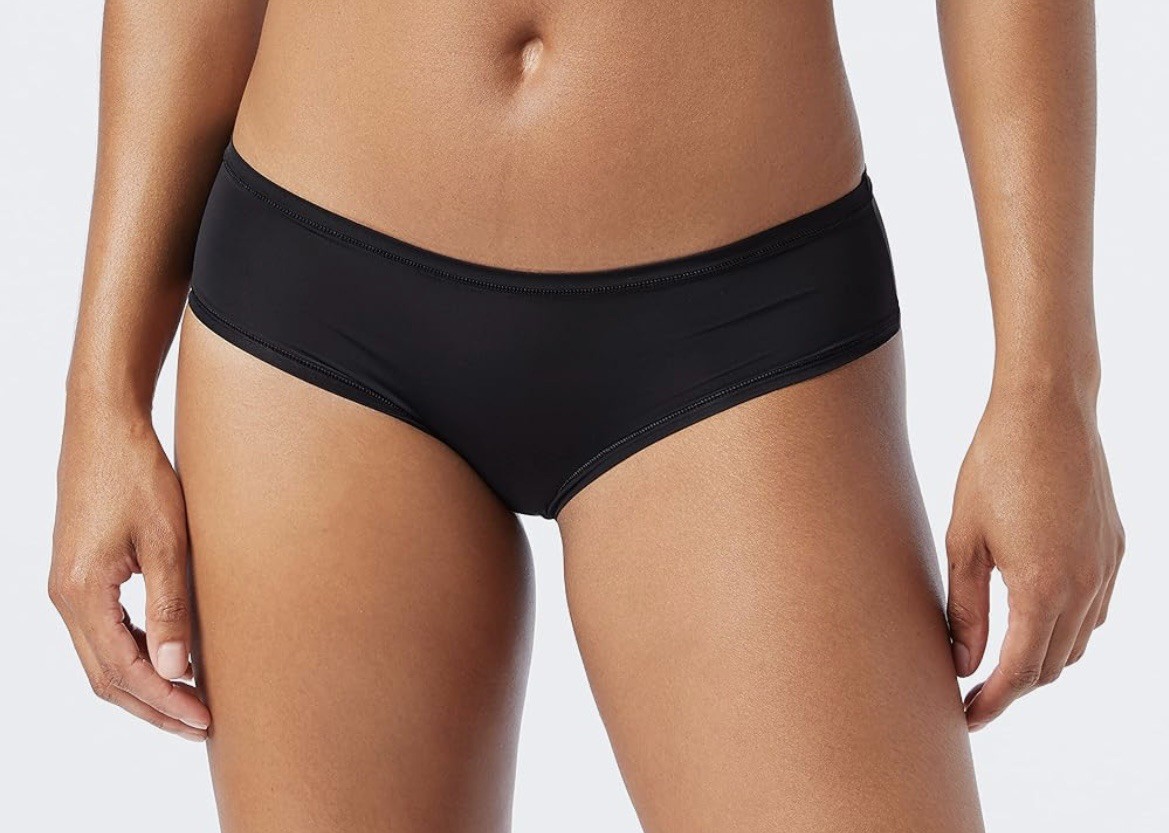 3 x Packs Of 6 Ladies Hipster Pants Knickers Taupe &Black Size Uk 12 Soft Touch