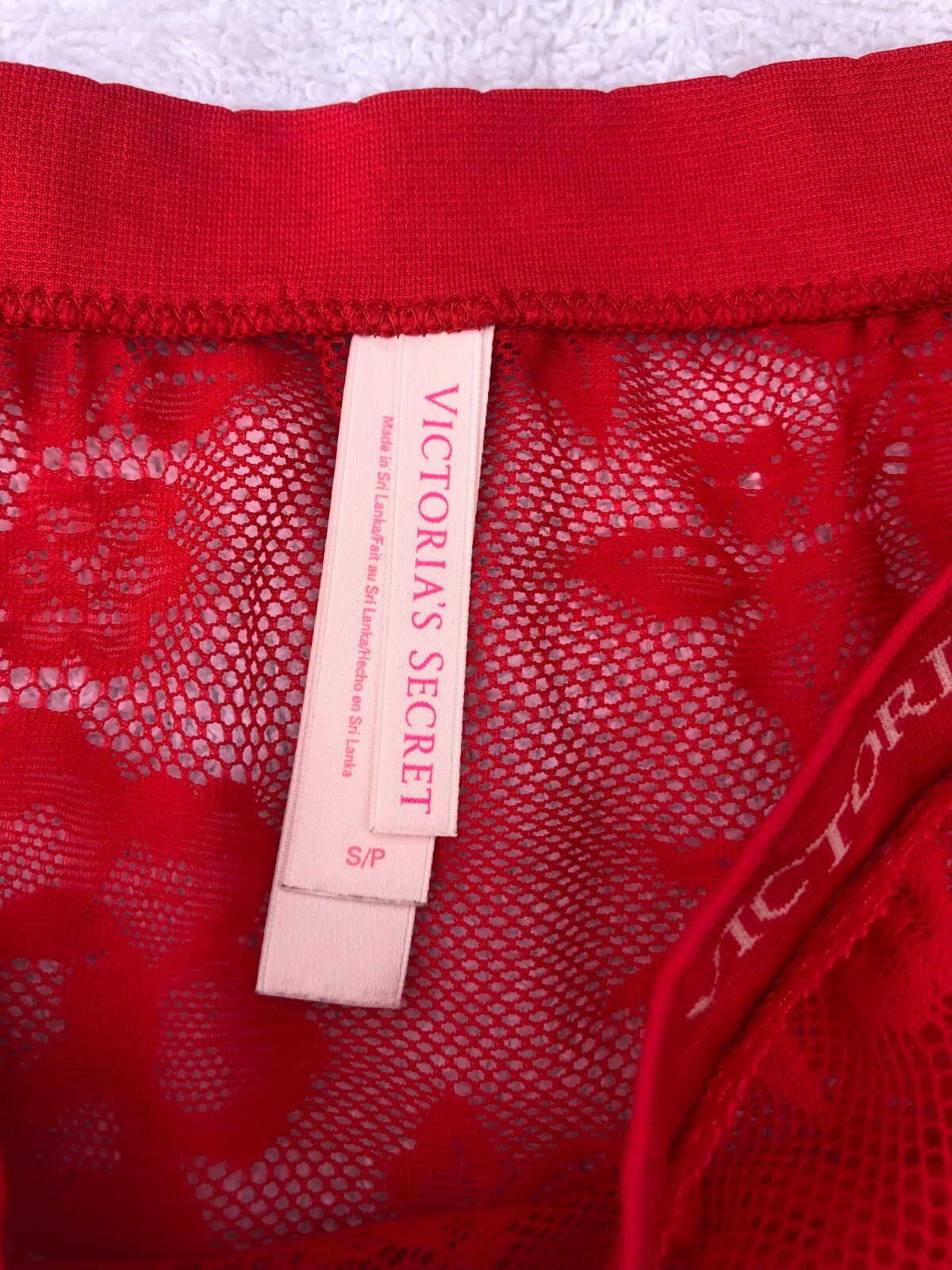 Victoria’s Secret Fishnet Floral Lace Hiphugger Culotte Classique Panties Size S