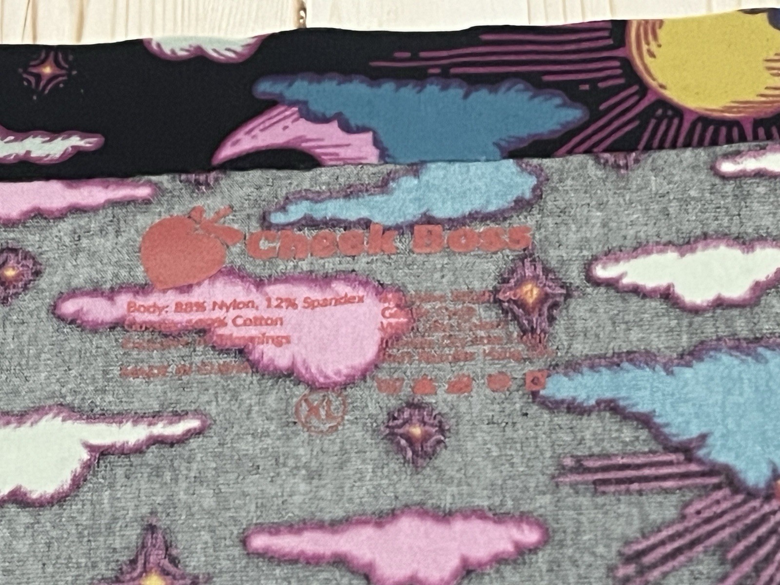 New size XL Cheek Boss cheeky panties Cosmic Veil print