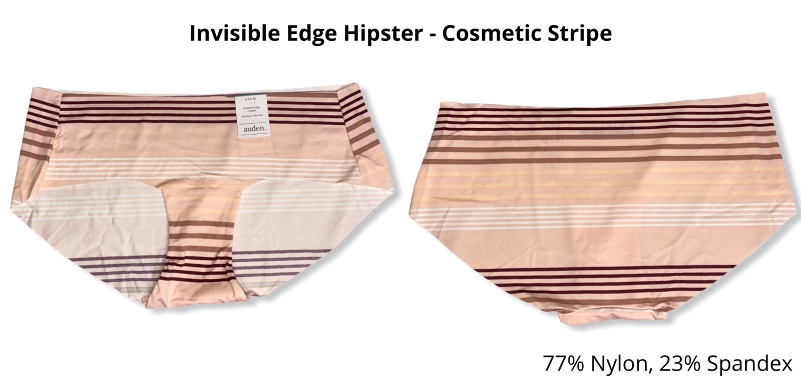 Women’s 5pk Assorted Styles & Colors Underwear – Auden – Size S (4-6) – 390