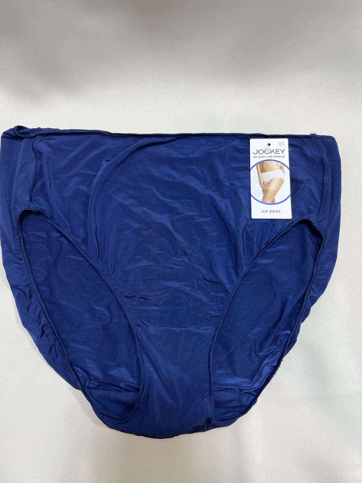 JOCKEY Women No Panty Line Promise Hip Brief Underwear Navy Blue 1372 Size 8-XL