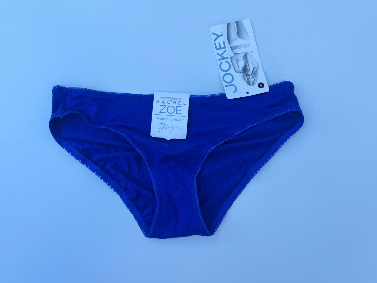 Smooth Cotton Electric Blue Jockey x Rachel Zoe Bikini Panty | Size S | New