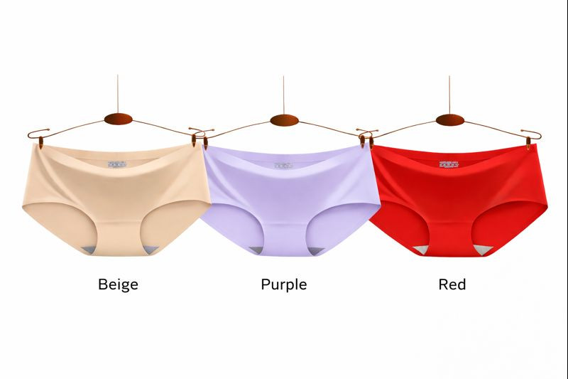 Ladies Panties Ice Silk Seamless Knickers Comfort Underwear Soft Smooth 3/6 Pack