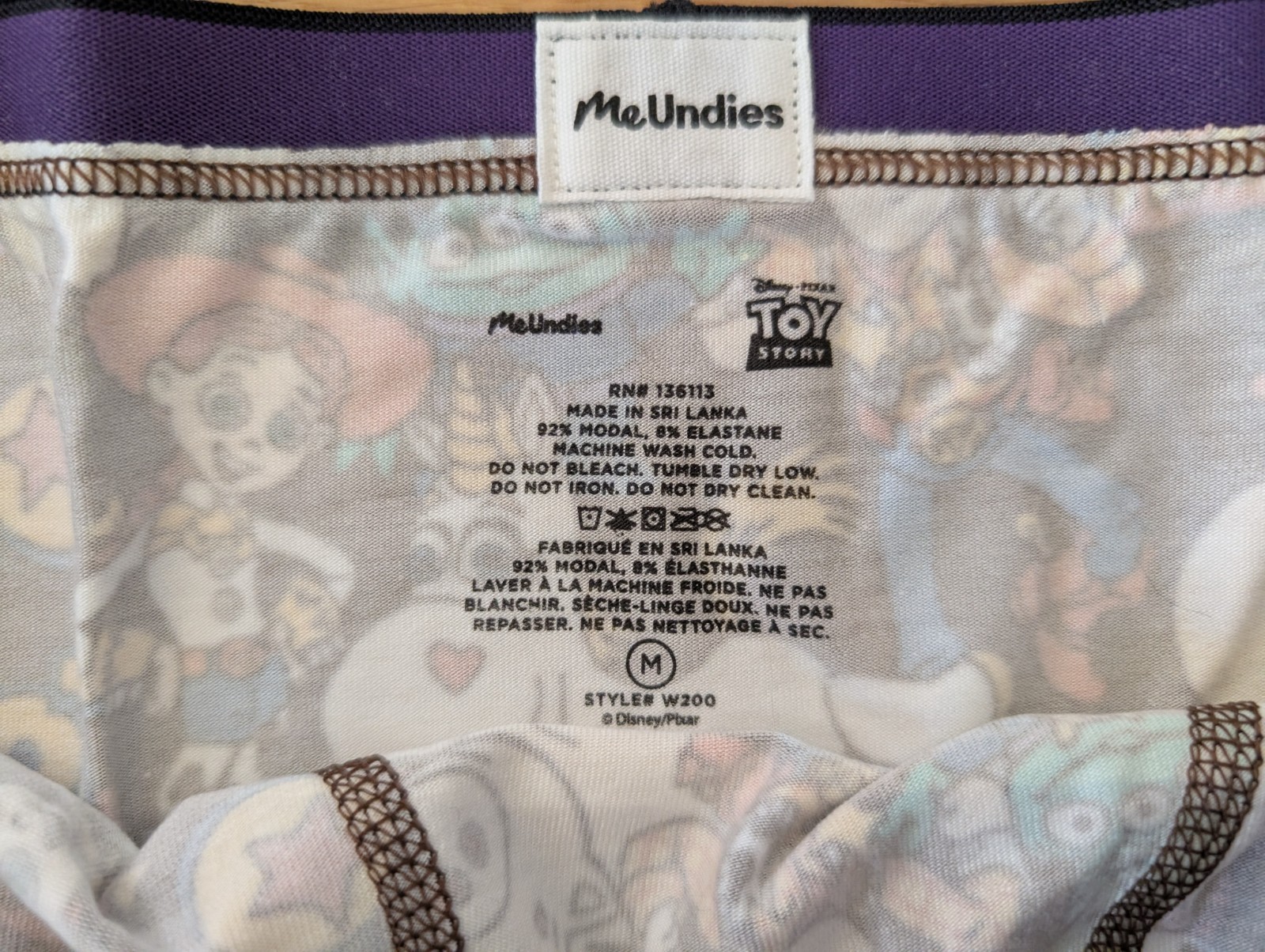 MeUndies x Disney Pixar Toy Story Cheeky Brief – Size M