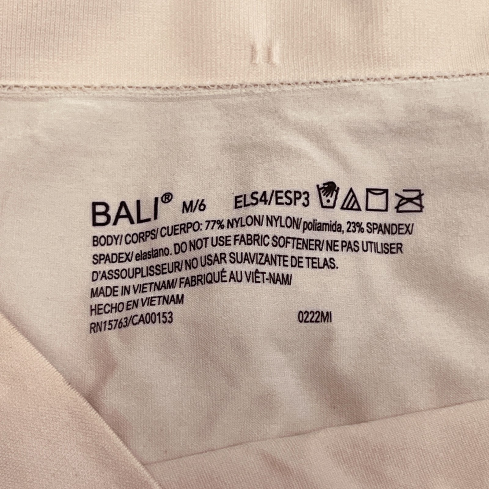 3 Bali Easylite Seamless Hipster Panties M 6 Medium (DFESP3 ELS4/ESP3) NWT