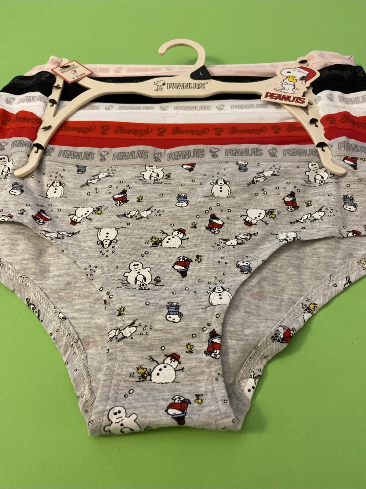 Peanuts Assorted 5 Pack Cotton Blend Bikini Panties / $62 /LARGE