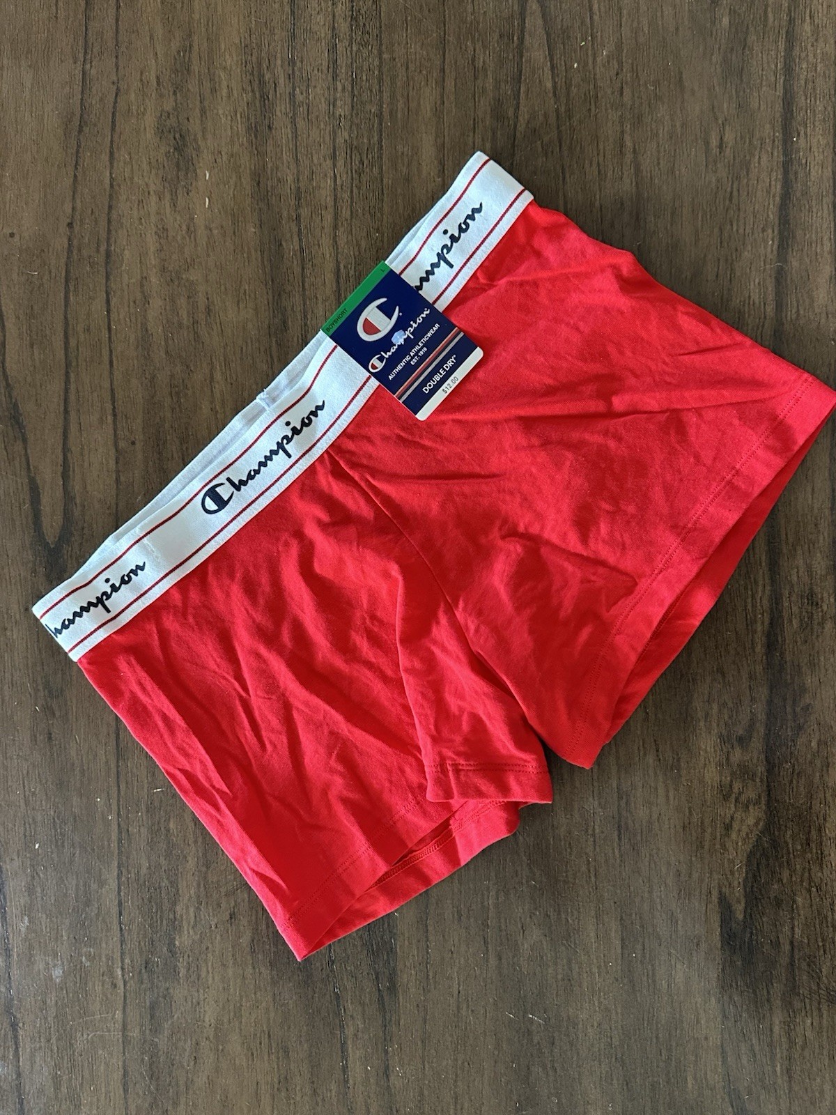 Champion Double Dry Boy, Short Women’s Size Large L CH49AS Red