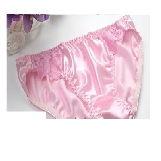 3 Pairs/lot Womens 100% Silk Sexy Panties Bikinis Underwear Knickers High-cut