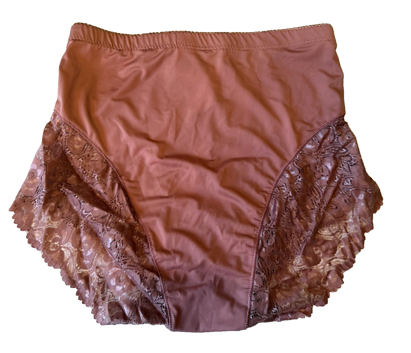Panty Underwear Rose Angelina Brief with Lace Trim Size Large Panties