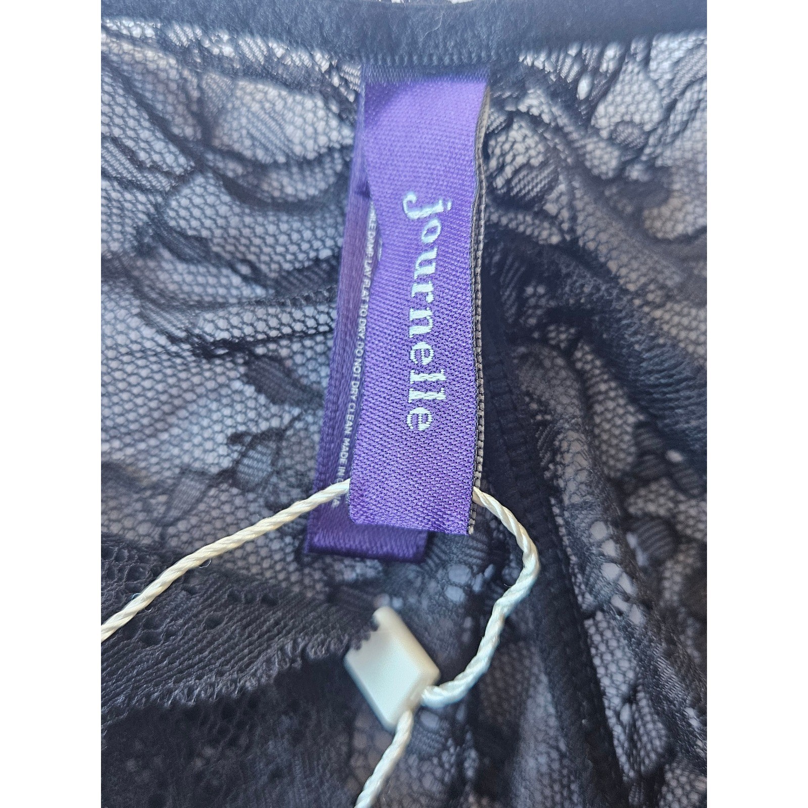 Journelle Dalia Bikini Panties Black Floral Lace Noir JOU-205-01-XS-NOIR NWT XS