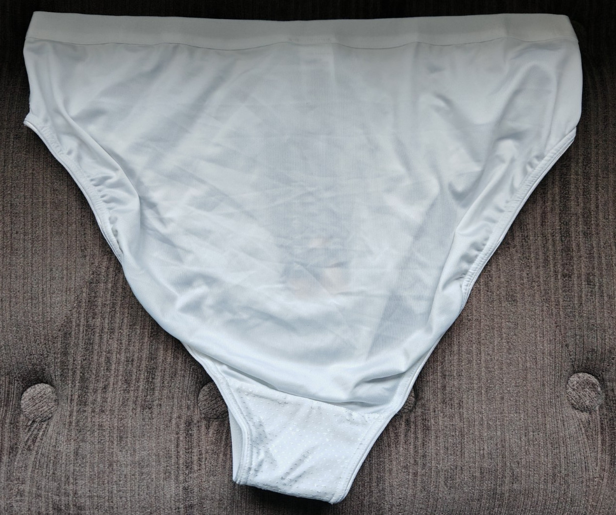 M&S Wild Blooms White High Leg Knickers Size 16