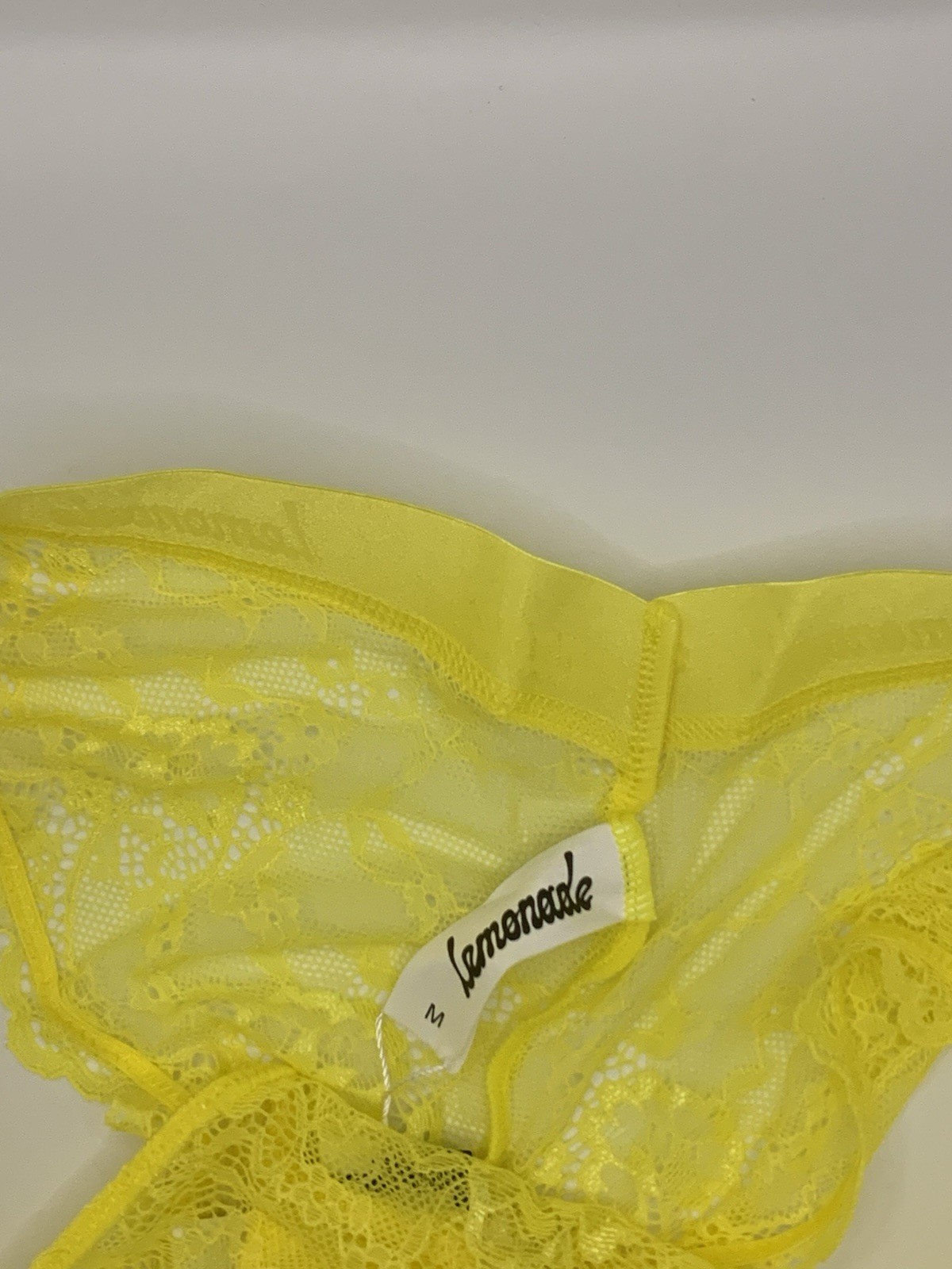 Lemonade Dolls Lace Brazilian Yellow M 14-16 BNWT Freepost