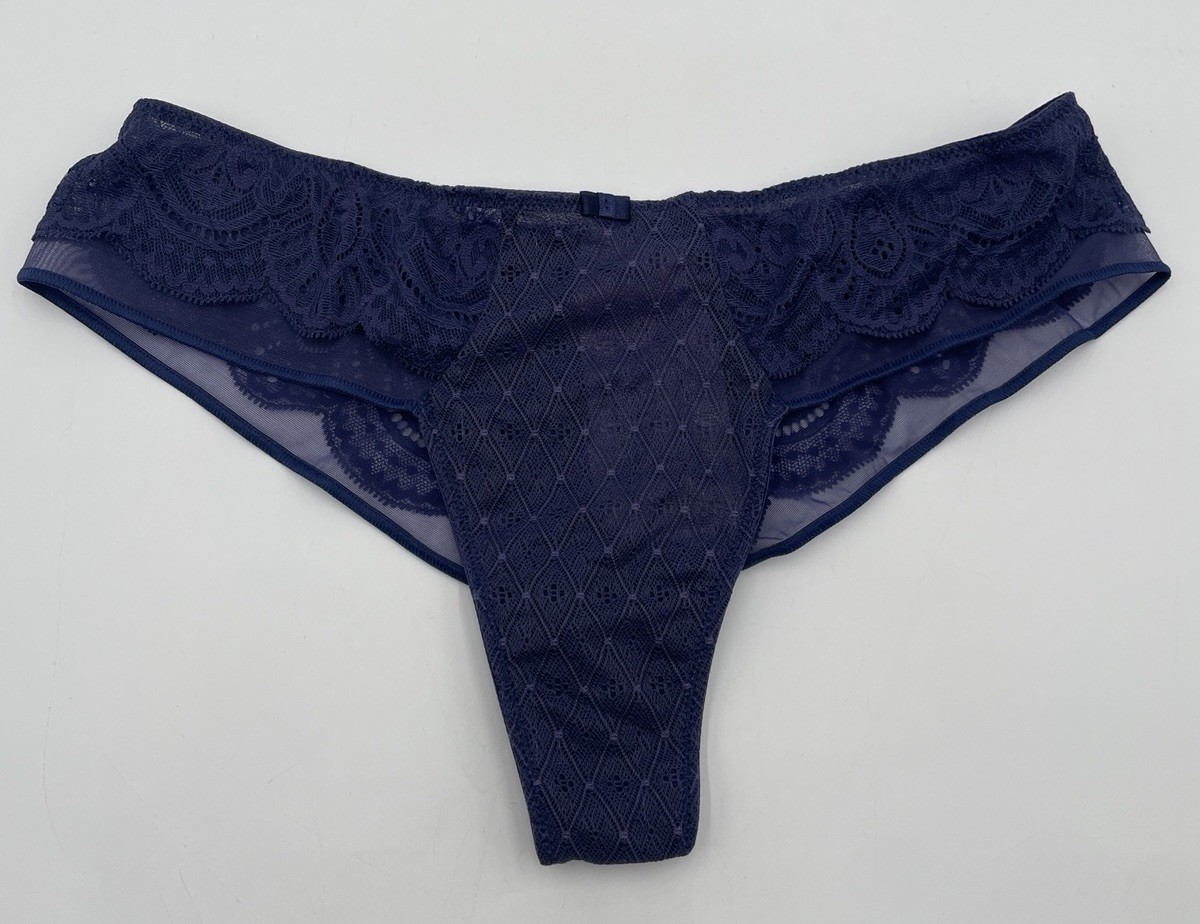 Sz 8 Rosa Faia Selma Brazilian Shorty Panties 1335 Patriot Blue NWT