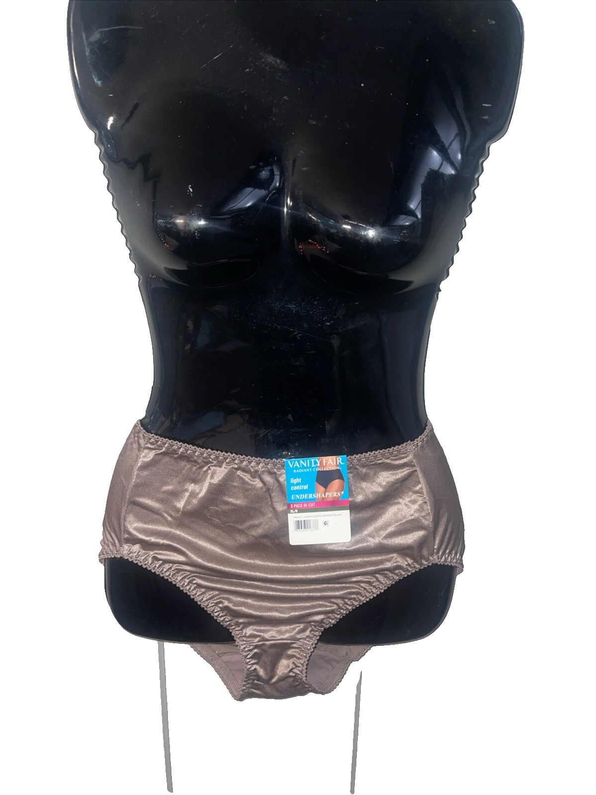 NWT Vanity Fair Satin Shaping Brief Panty Taupe 2X Sissy Fetish Granny Vintage