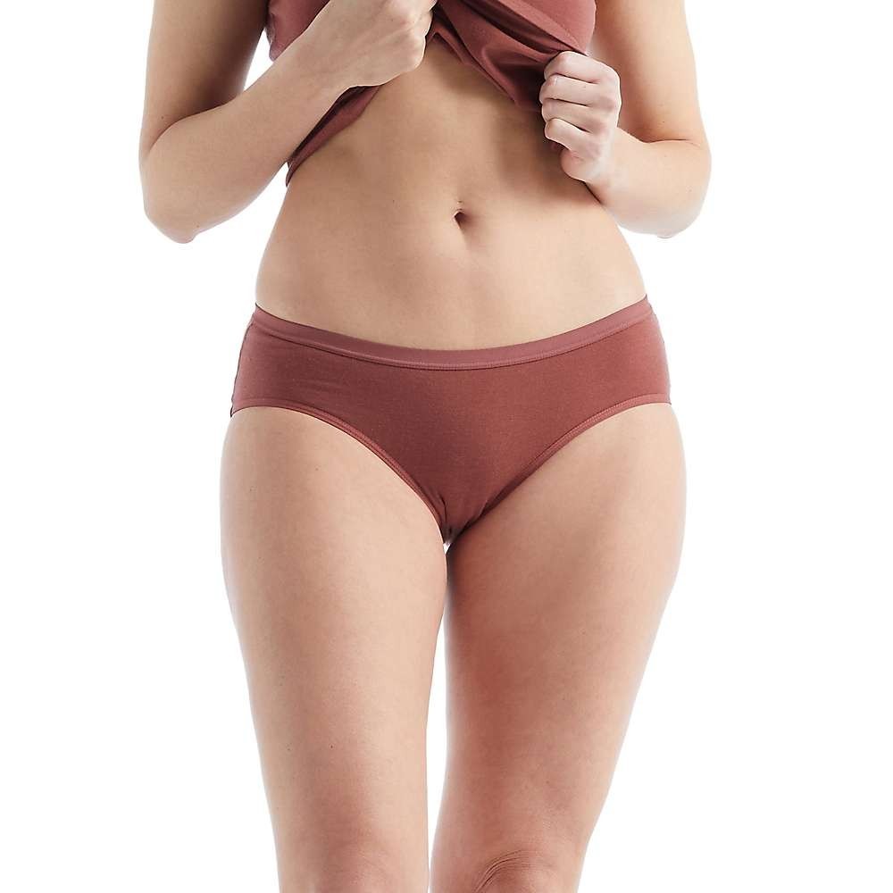 Icebreaker L4564 Womens Grape Red Merino 150 Siren Hipkini Bottoms Size XL