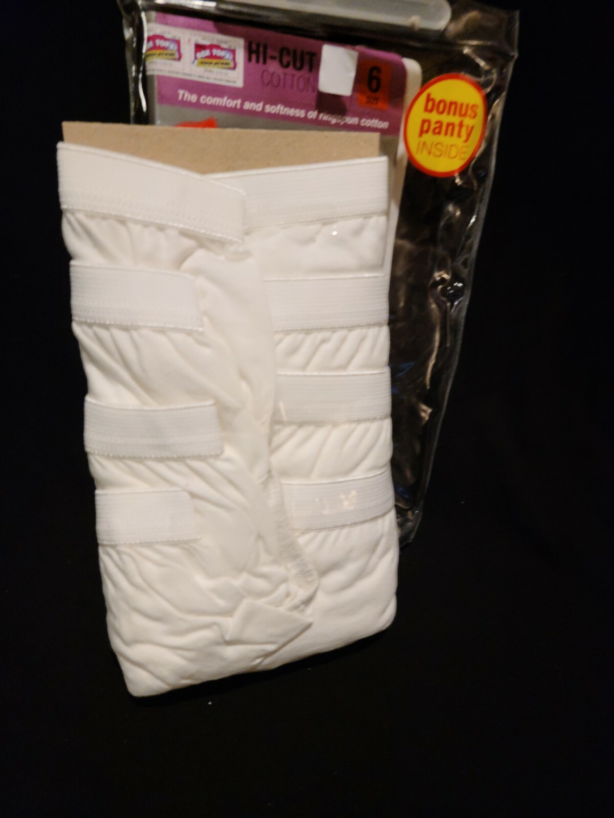 Hanes Classics Women’s Panties 12 Pair High Cut Cotton White Underwear Size 6