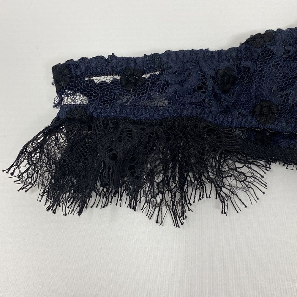 Agent Provocateur Macey Navy Black Brief AP4 Large NWT $505 *SALE*