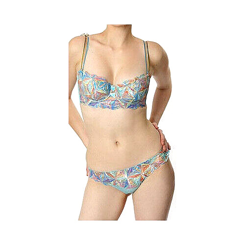 Ravage ARTIST Blue Multicoloured Embroidered AROME Brazilian Hipster Brief