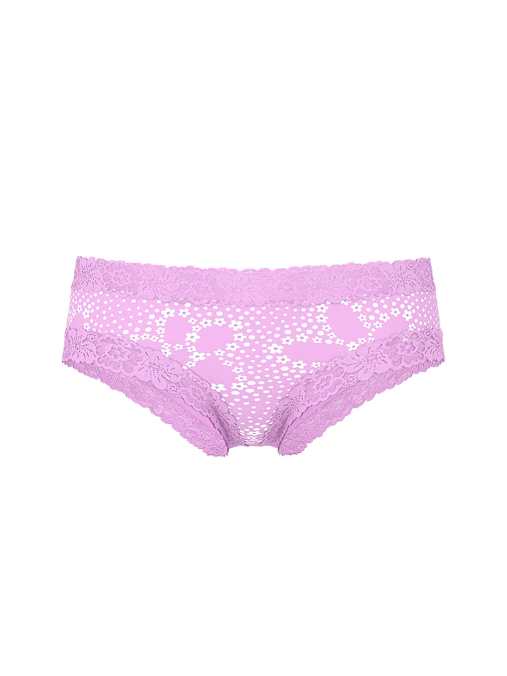 Sealed NWT PINK by VS Wink Lace-Trim Cheeky Panty~ Size Medium
