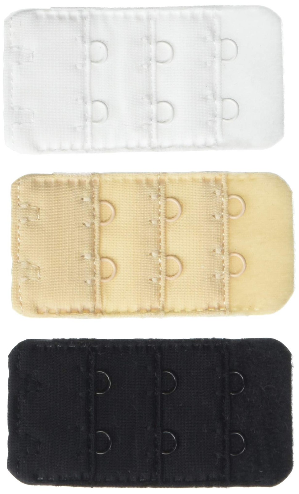Women’s Bra Extender-2 Hook White Nude Black o/s