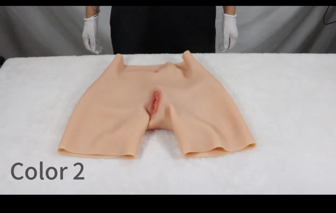 Silicone Realistic Fake Vagina Pants Cosplay Underwear Crossdressing Transgender