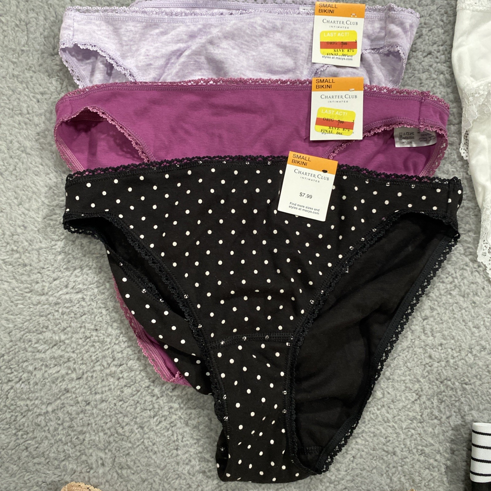 NWT 8 Pair Lot Of Small Panties Charter Club And Jenni See Photos