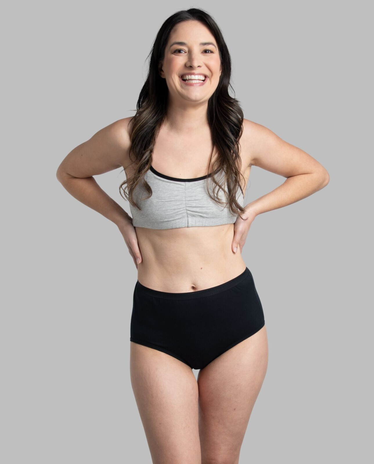 Fruit of Loom Women’s Breathable Cotton Black Panties Briefs Underwear 6 Pack
