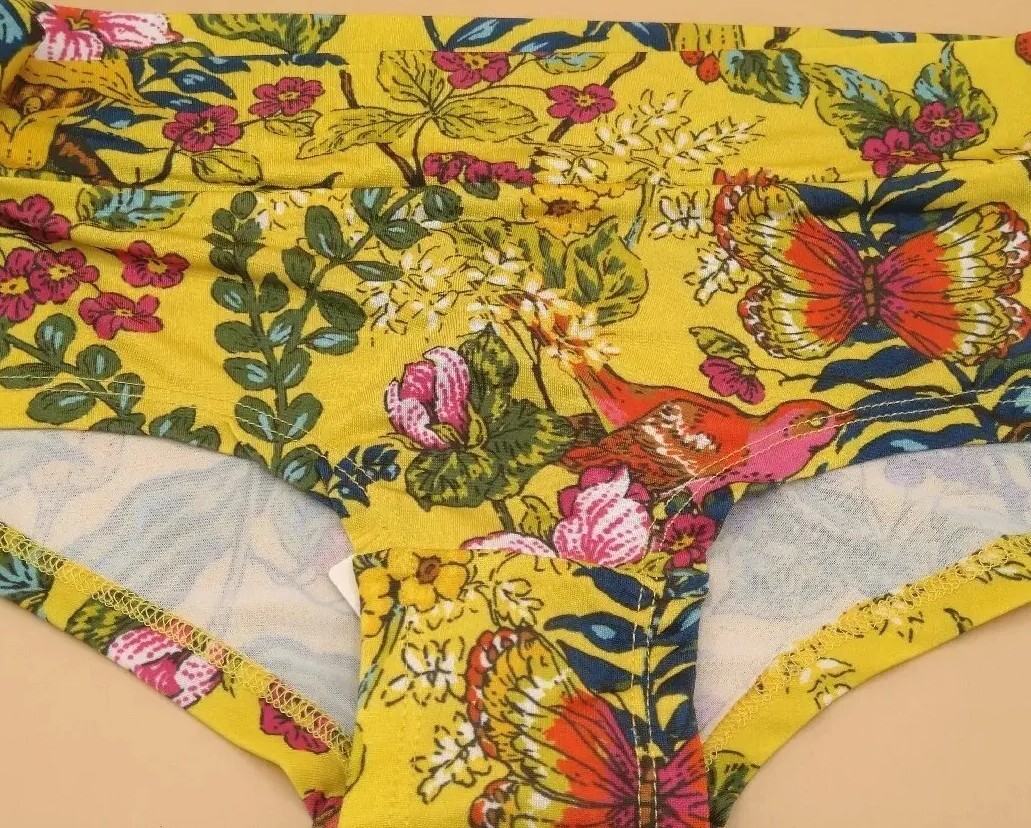 Anthropologie – Yellow/Floral – Boy Shorts/Briefs – Size: XXS/XS