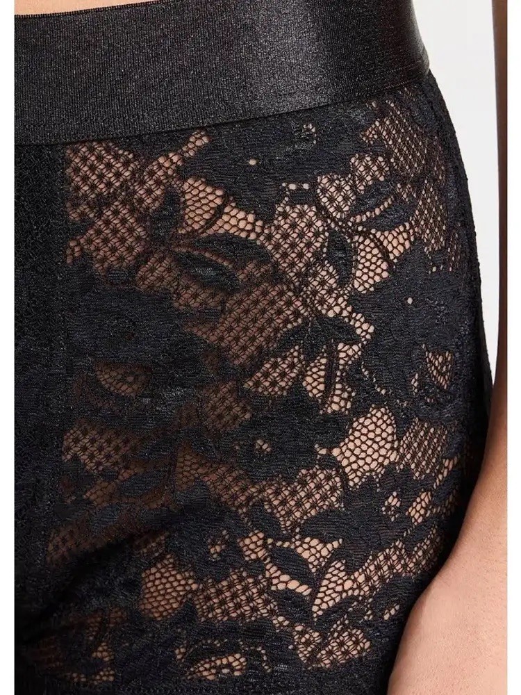 NWT Cosabella Never Say Never Classic Trunk Lace Boyshort Black Small