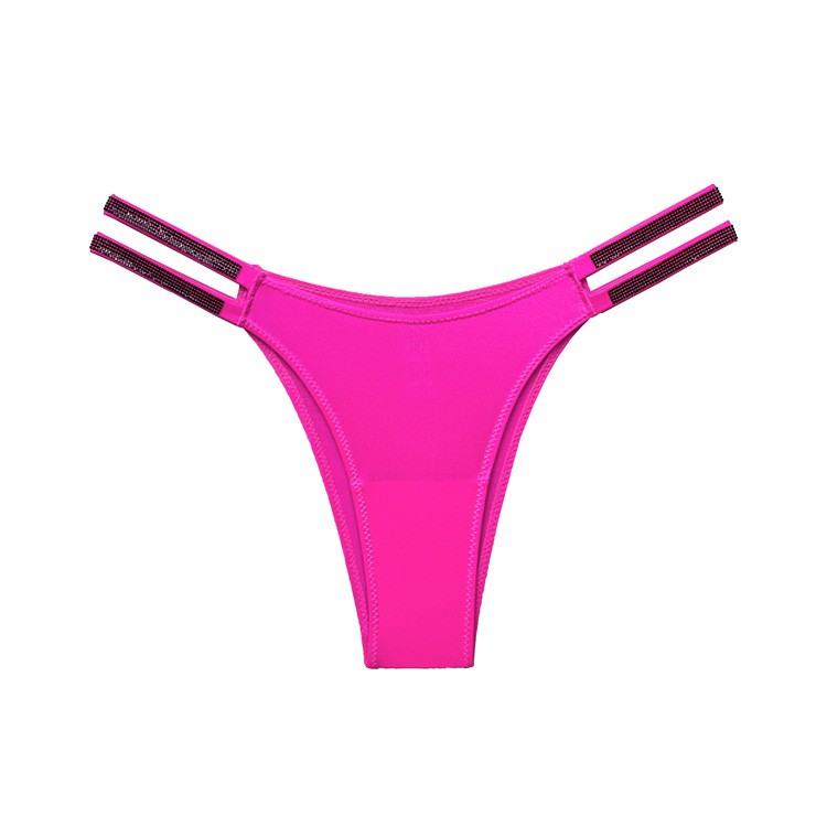 3 Pack Lot Ladies Womens Ice Silky Panties Briefs Underwear Double Strap Bikinis