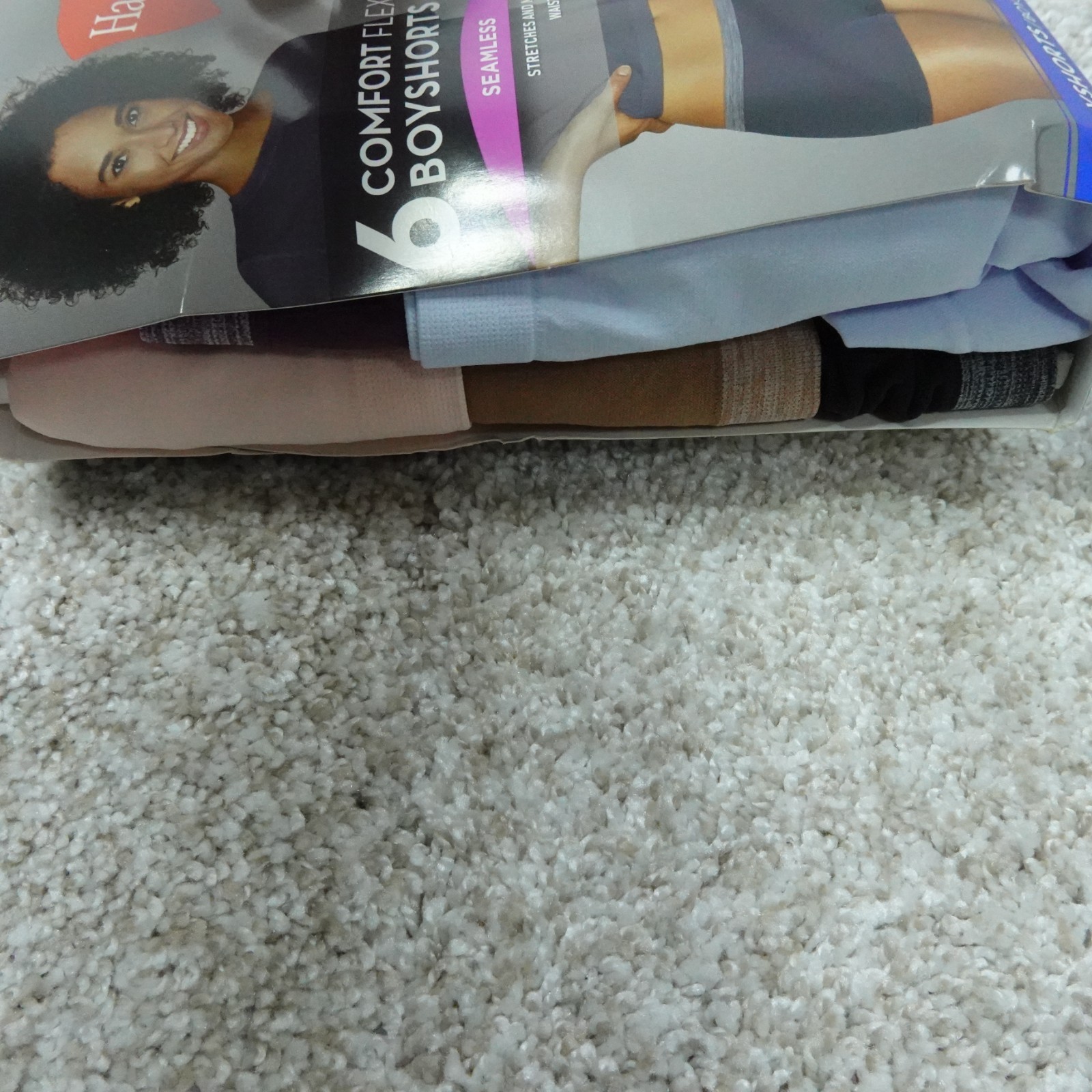 Hanes Underwear Womens 6 Medium Boyshorts Comfort Flex Fit Seamless 6 Pairs