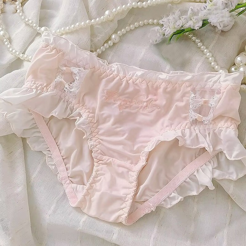 Japanese Sweet Girls Cute Panties Briefs Lolita Princess School Underpants Panty