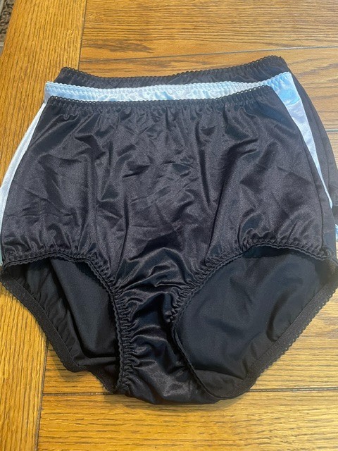 Lot of 3 VANITY FAIR Lingerie 40301 Second Skin Satin XL/8 Brief Panties – New