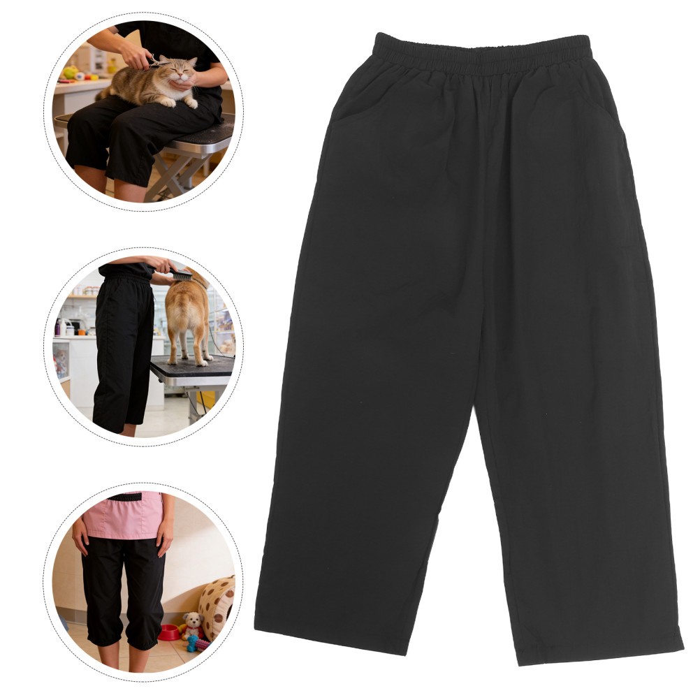 1 Pair Durable Pet Salon Work Pant Waterproof Anti Static Mid Calf