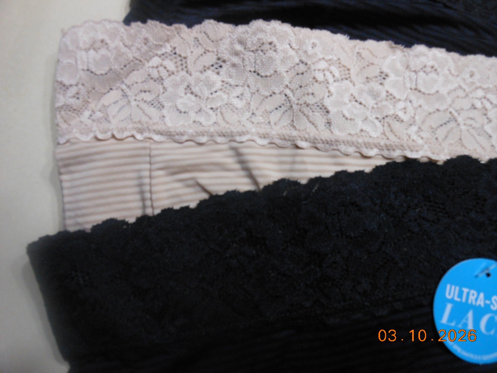 Vanity Fair Sz 4XL (11) 6 Pack Hi-Cut Lace Brief Panties Underwear Light & Luxe