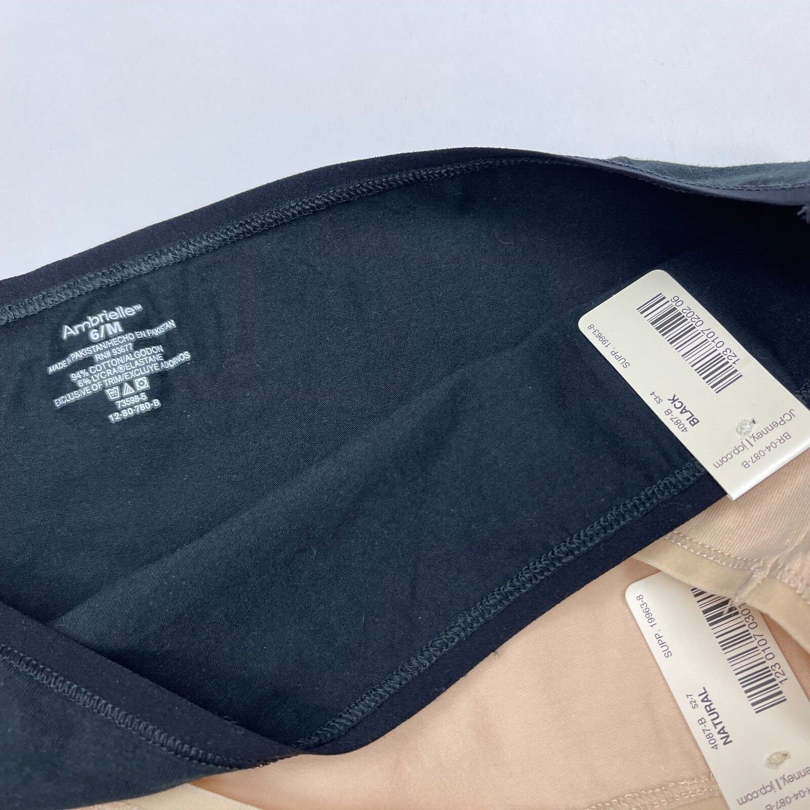 Ambrielle Hipster Panty Low-Cut Stretch 94%Cotton 6%Lycra Women 6 M NWT Lot of 4