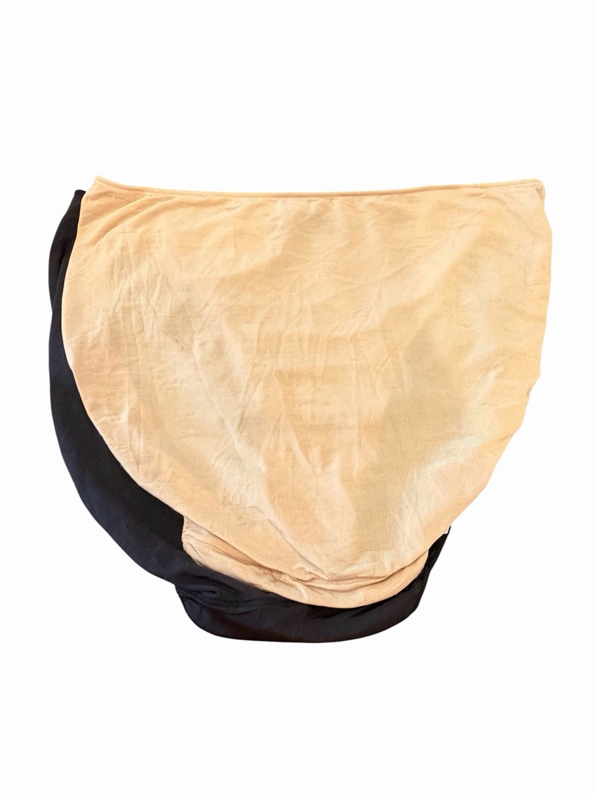 Jockey Women’s Microfiber Hip Brief Panties Black Beige 2 PC Size 8 XL NEW