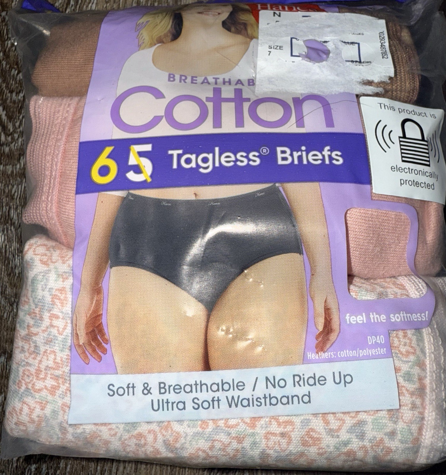 Hanes ~ 6-Pair Women’s Brief Underwear Panties Cotton Breathable ~ 2XL/9