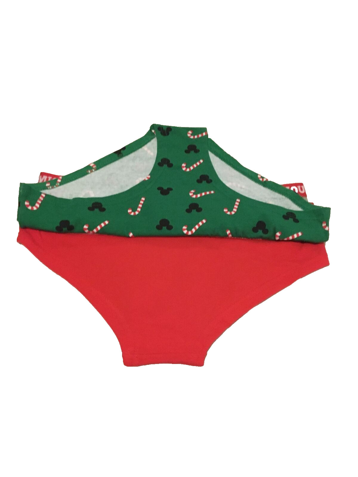 Disney MICKEY MOUSE Christmas Cotton Stretch Hipster 3 Pack Woman’s Size L NEW