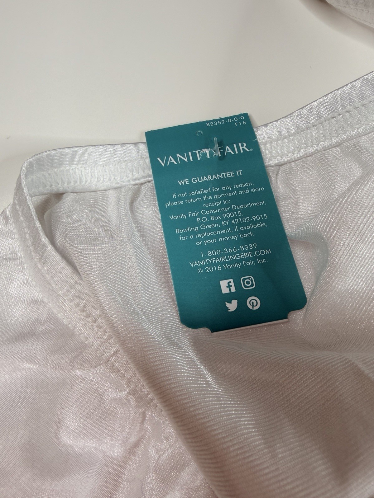 Vanity Fair nylon Cotton Briefs Size 10 3XL White NEW 16345 15712