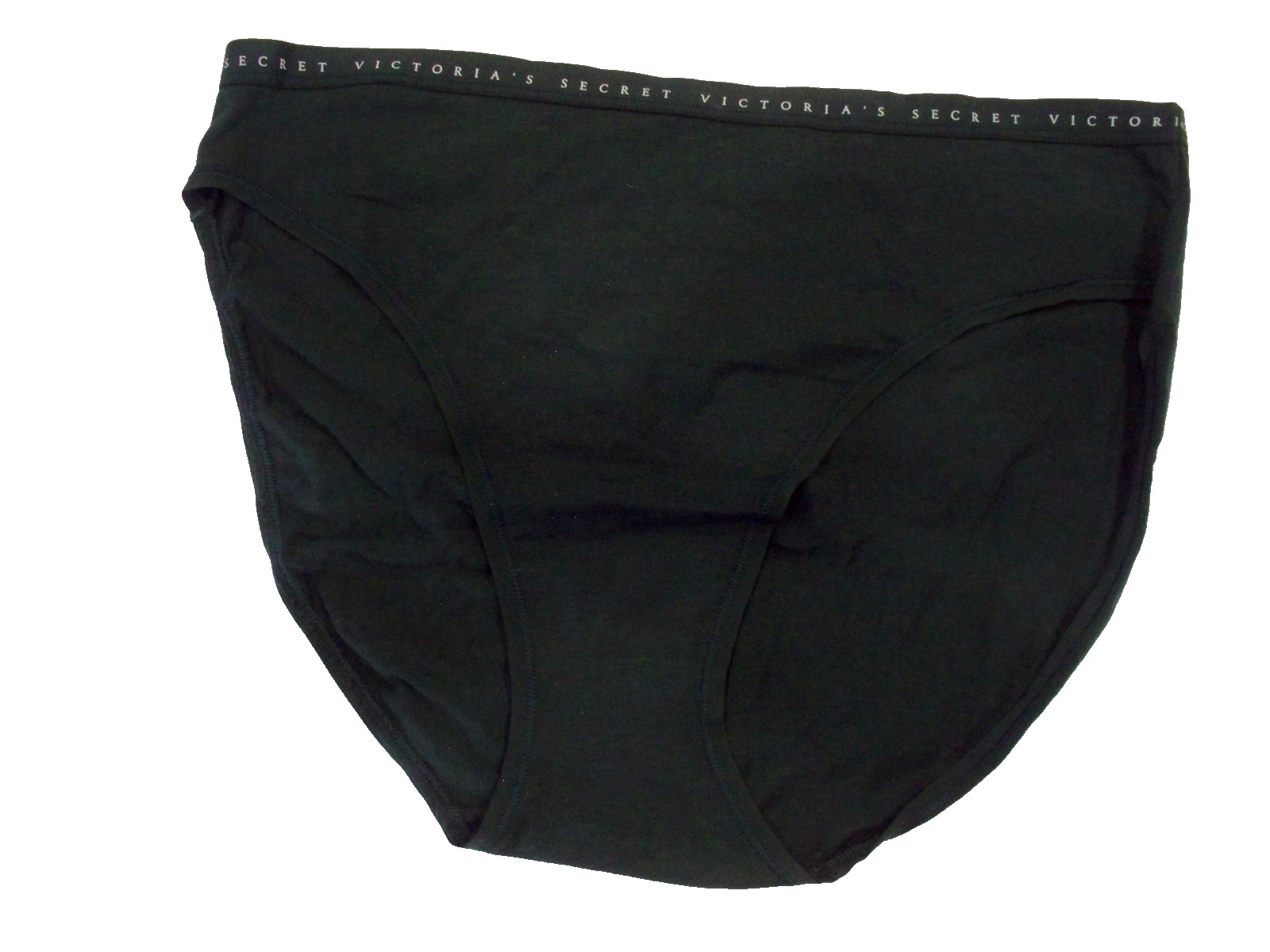 XL Dark Forest Green Stretch Cotton Victorias Secret High Leg Waist Brief Pantie
