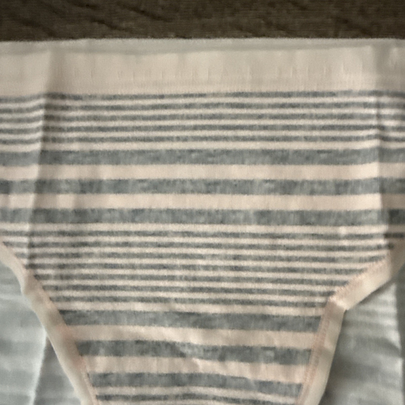 Victoria’s Secret Large Pink Stripe Cotton Bikini Panties