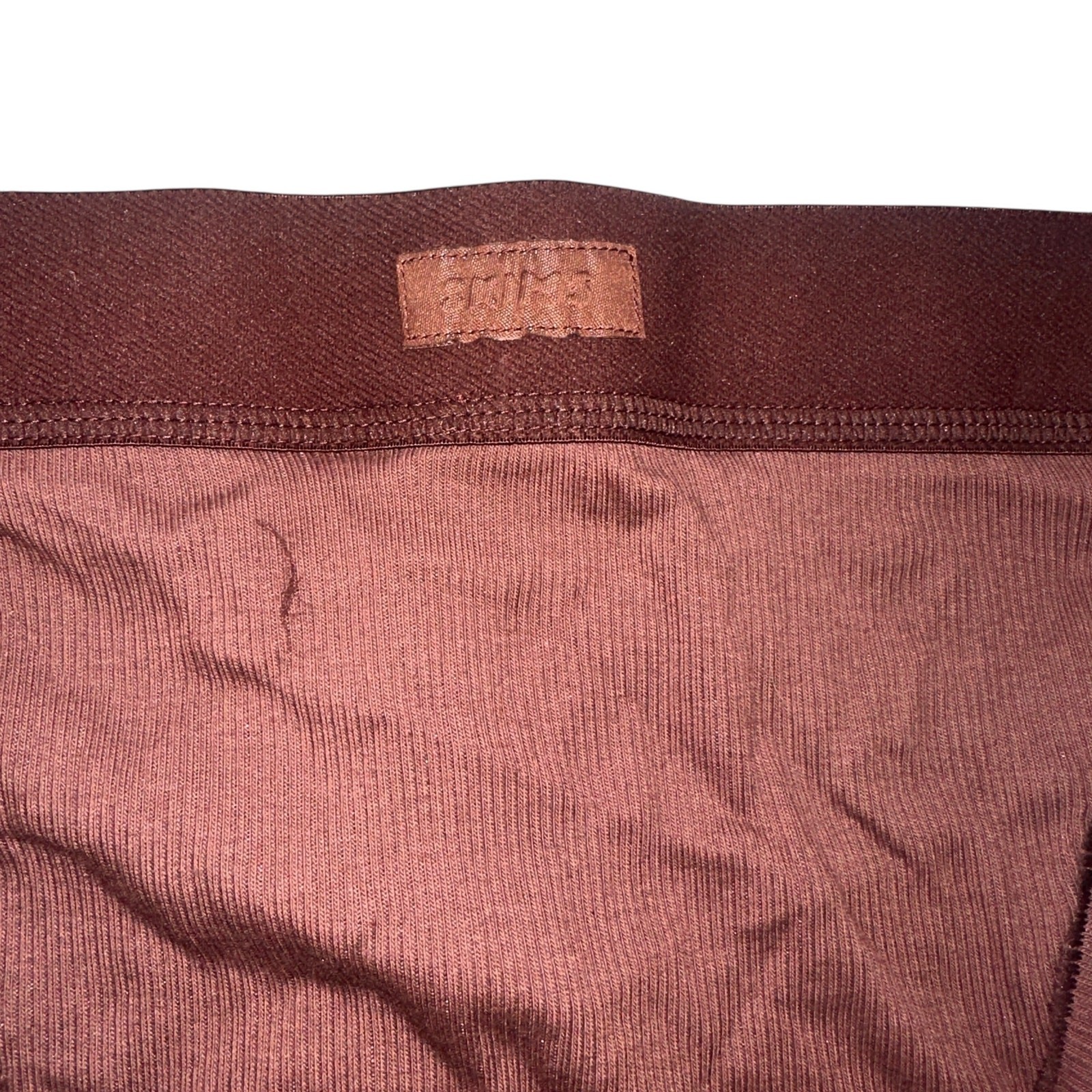 Skims Cotton Rib Thong Underwear Panties Garnet New with tags Size 4X