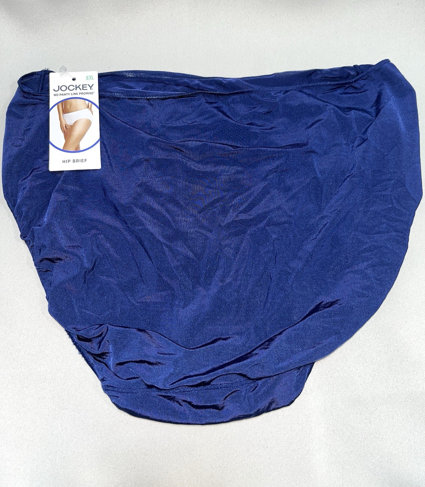 JOCKEY Women No Panty Line Promise Hip Brief Underwear Navy Blue 1372 Size 8-XL