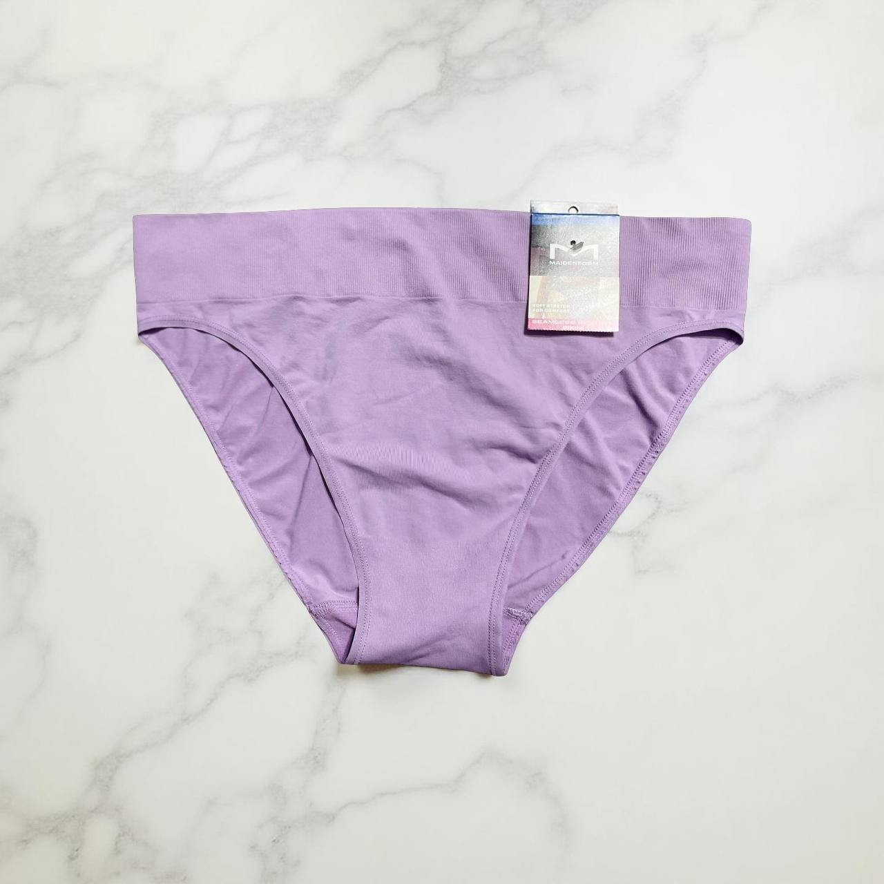 Maidenform Women’s Seamless High Leg Bikini Underwear Soft Stretch For Comfort