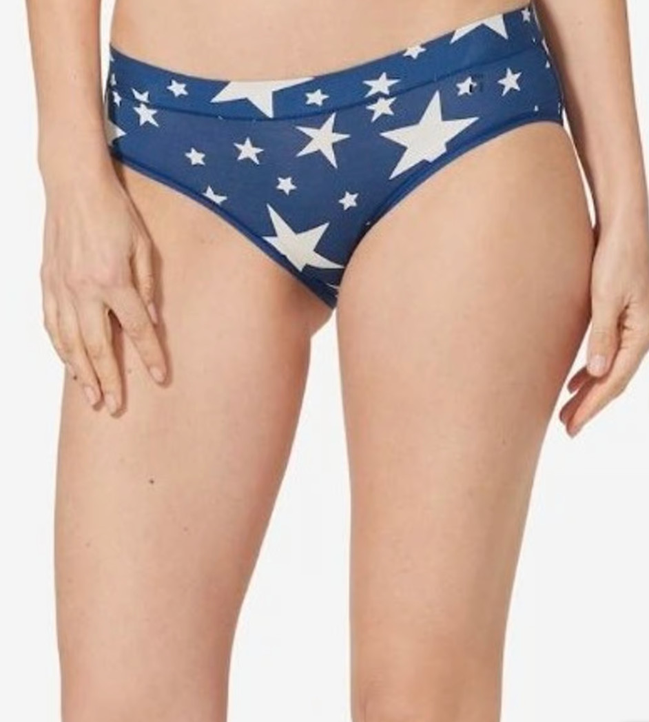 Tommy John Womens Size Small Navy Stars Second Skin Brief Panty 1 Piece NWT