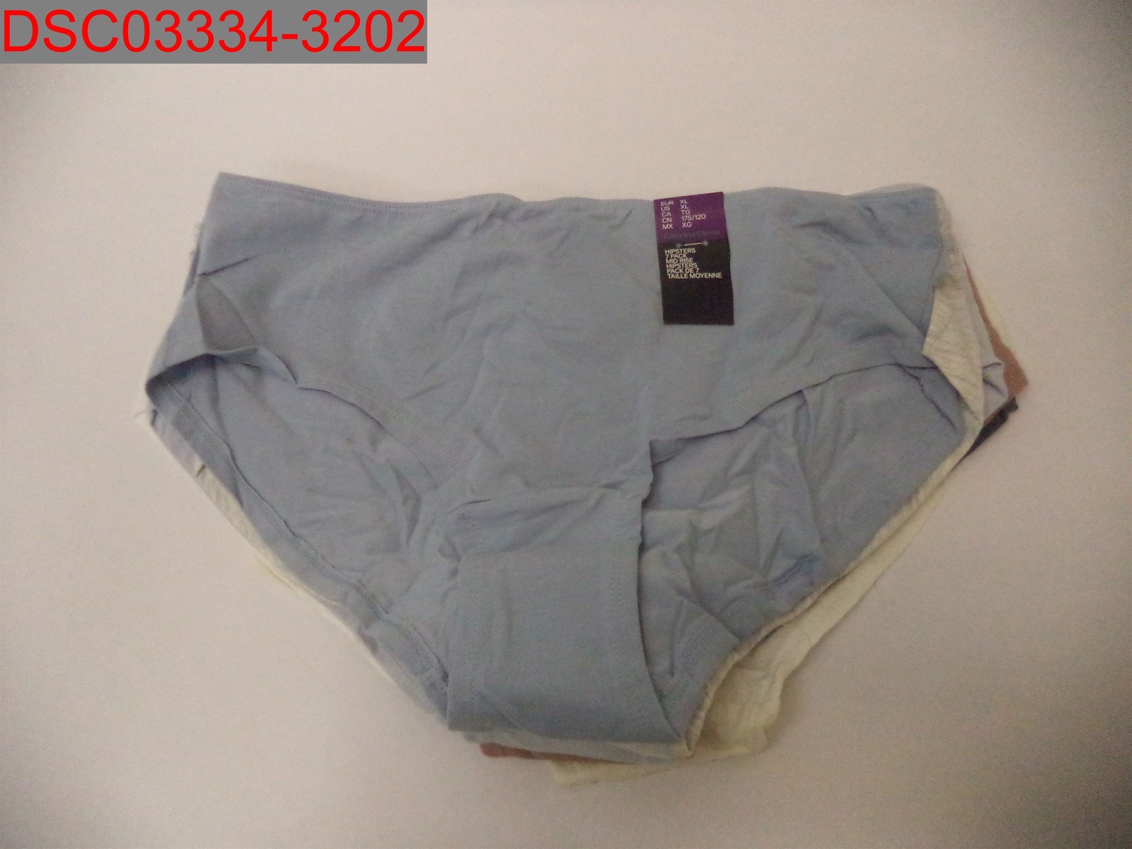 Stain, H&M Women’s Blue Assorted 7-Pack Hipster Briefs, Size XL 0688728042006