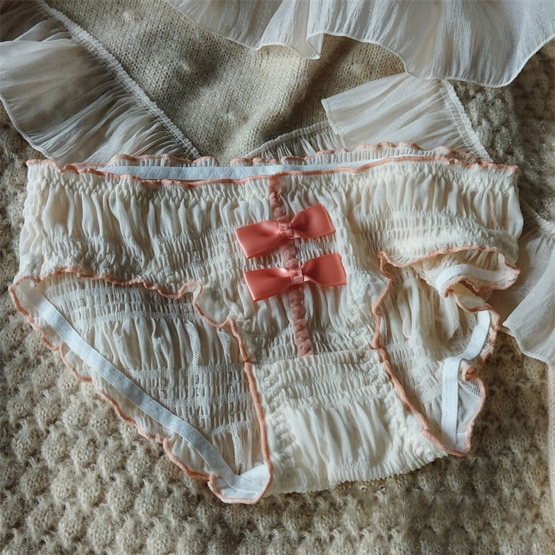 Sweet Girls Bow Panties Briefs Lolita Cute School Japanese Underwear Underpants