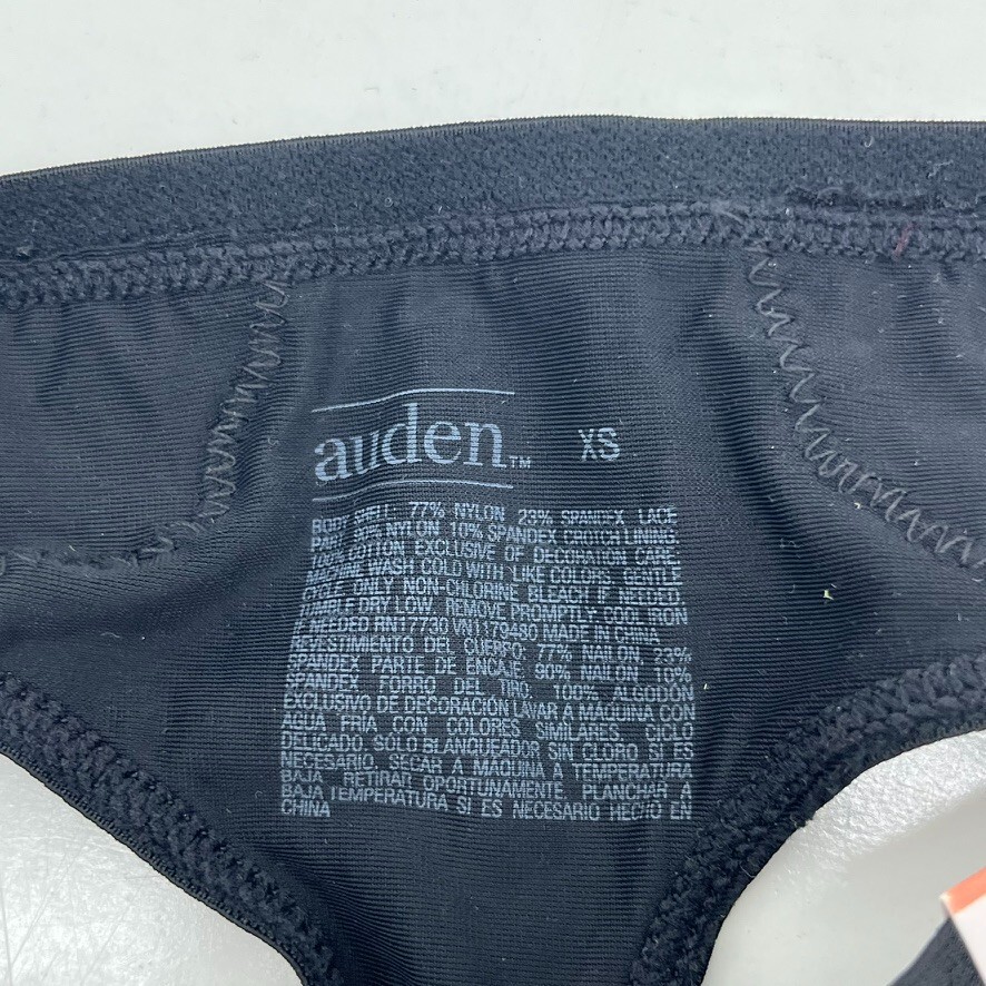 Auden 2 Pack Black & Orange Thong Women’s Size X-Small (0-2) NEW